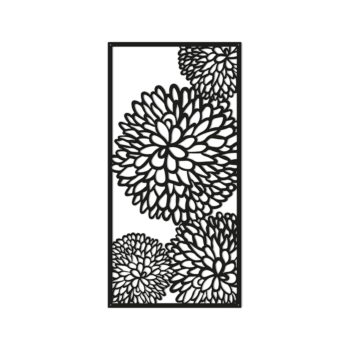 Decoração de parede em metal - Flor 2.0 Large - 100 x 50,2 cm