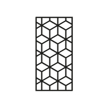 Decoração de parede em metal - Formas geométricas 2.0 Large - 100 x 50 cm Decoração de parede em metal - Formas geométricas 2.0 Large - 100 x 50 cm