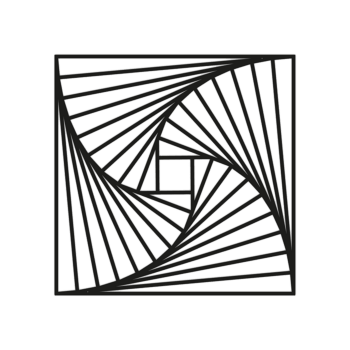 Formas geométricas decoração de parede em metal 3.0