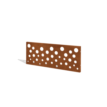 Vedação em aço corten H painel B 120 x 47,5 cm
