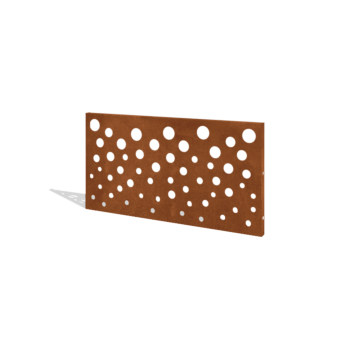 Vedação em aço corten H painel B 120 x 63,3 cm