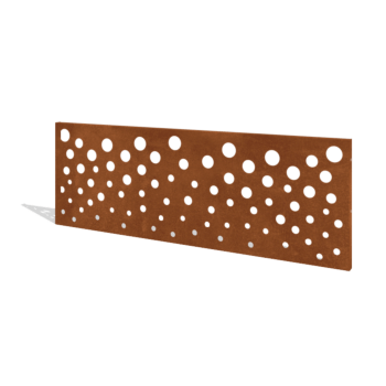 Vedação em aço corten H painel B 180 x 63,3 cm