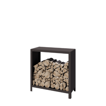 Abrigo para lenha em aço - Indiana - 100 x 40 x 100 cm - RAL7016 fosco (cinzento antracite)