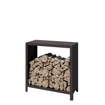 Abrigo para lenha em aço - Indiana - 100 x 40 x 100 cm - RAL7016 fosco (cinzento antracite)