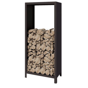 Abrigo para lenha em aço - Indiana - 80 x 40 x 180 cm - RAL7016 fosco (cinzento antracite)