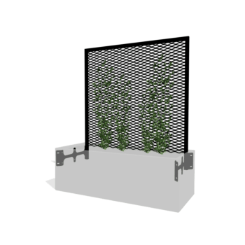 Grade para plantas trepadeiras preto 120 x 40 cm