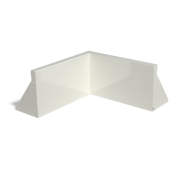 Muro de contenção em aço - Canto interno - 50 x 50 x 30 cm - RAL9005 fosco (preto)