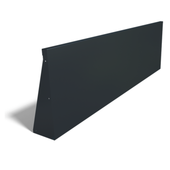 Muro de contenção em aço - Reto - 200 x 60 cm - Outra cor RAL