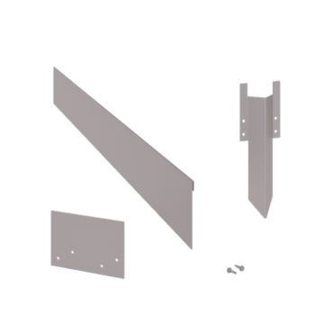 Conjunto completo de borda achatada em aço galvanizado de 13 cm por 24 metros