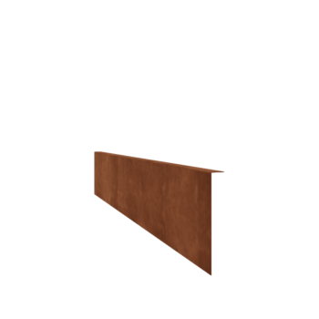Borda fixa em aço corten 22 cm (comprimento 240 cm)