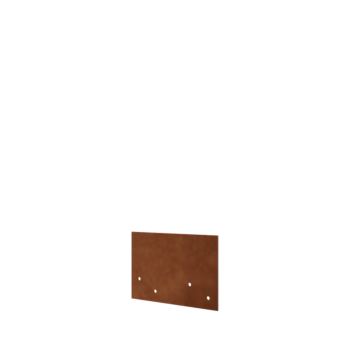 placa de acoplamento direito Camada de aço corten 12 - 15 cm
