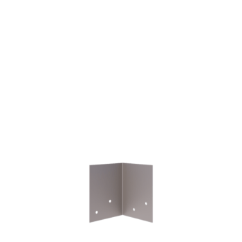 Placa de acoplamento aço galvanizado 90º baixo 12 - 15 cm