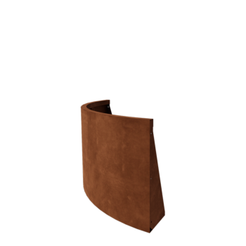 Muro de contenção em aço corten - Curva externa - 100 x 100 x 60 cm