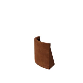 Muro de contenção em aço corten - Curva externa - 50 x 50 x 40 cm