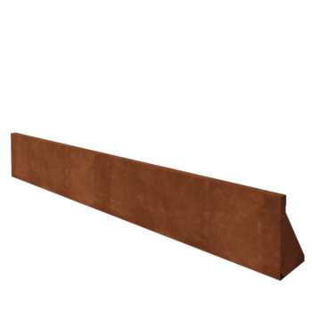 Muro de contenção em aço corten - Reto - 200 x 30 cm