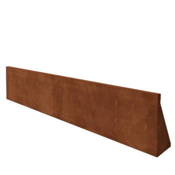 Muro de contenção em aço corten - Reto - 200 x 40 cm