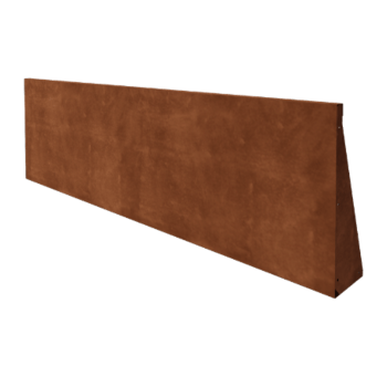 Muro de contenção em aço corten - Reto - 200 x 60 cm