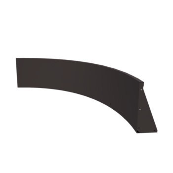 Muro de contenção em aço - Curva interna - 150 x 150 x 50 cm - RAL7016 fosco (cinzento antracite)