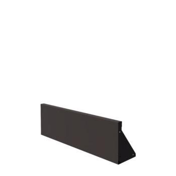 Muro de contenção em aço - Reto - 100 x 30 cm - Outra cor RAL