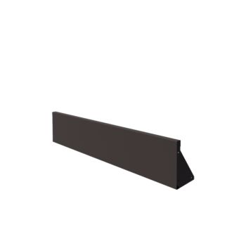 Muro de contenção em aço - Reto - 150 x 30 cm - RAL7016 fosco (cinzento antracite)