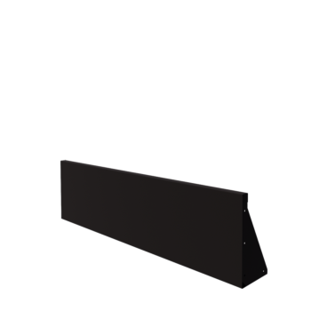 Muro de contenção em aço - Reto - 150 x 40 cm - RAL9005 fosco (preto)