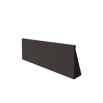 Muro de contenção em aço - Reto - 150 x 50 cm - RAL7016 fosco (cinzento antracite)