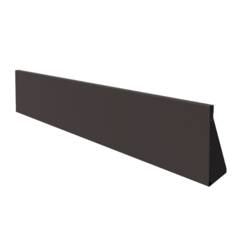 Muro de contenção em aço - Reto - 200 x 40 cm - RAL7016 fosco (cinzento antracite)