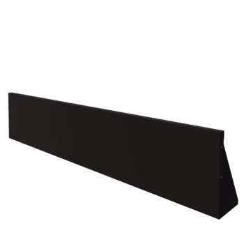 Muro de contenção em aço - Reto - 200 x 40 cm - RAL9005 fosco (preto)