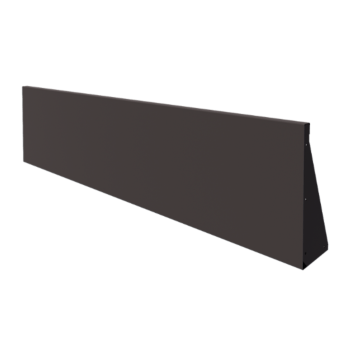 Muro de contenção em aço - Reto - 200 x 50 cm - RAL7016 fosco (cinzento antracite)