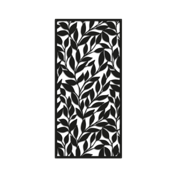 Decoração de parede em metal Folhas