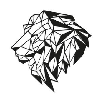 Decoração de parede em metal - Leão 2.0 Small - 50,8 x 50 cm Decoração de parede em metal - Leão 2.0 Small - 50,8 x 50 cm