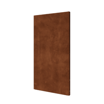 Painel base em aço corten 100 x 6 x 190 cm