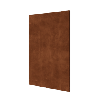 Painel base em aço corten 120 x 6 x 190 cm