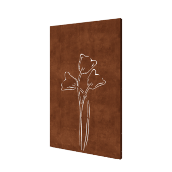Tulipa simétrico aço corten 120 x 6 x 190 cm