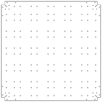 Placa de fundo aço galvanizado 120 x 120 cm