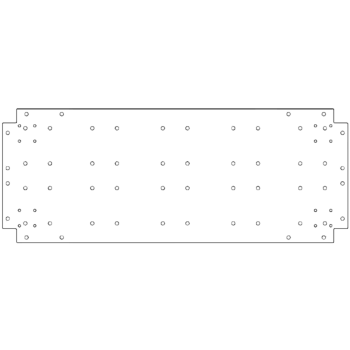 Placa de fundo aço galvanizado 40 x 100 cm