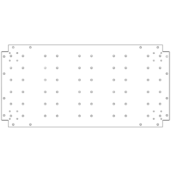 Placa de fundo aço galvanizado 50 x 100 cm