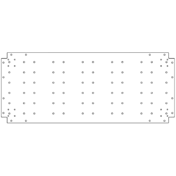 Placa de fundo aço galvanizado 50 x 120 cm