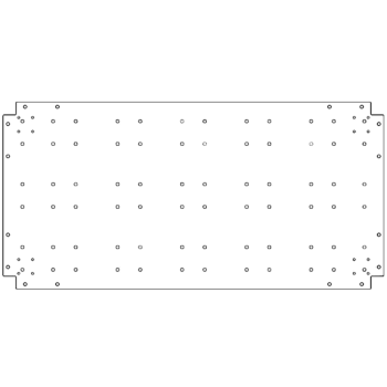 Placa de fundo aço galvanizado 60 x 120 cm
