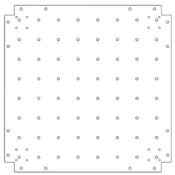 Placa de fundo aço galvanizado 70 x 70 cm