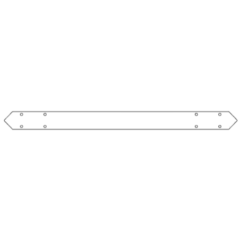 conector da Placa de fundo aço galvanizado 100 cm
