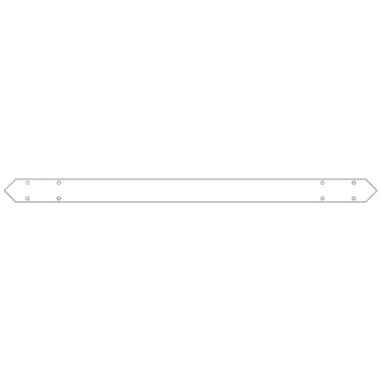 conector da Placa de fundo aço galvanizado 120 cm