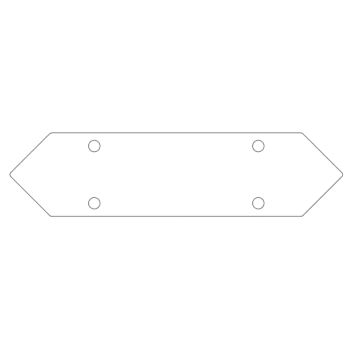 conector da Placa de fundo aço galvanizado 30 cm