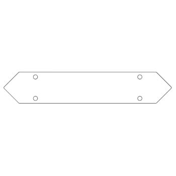 conector da Placa de fundo aço galvanizado 40 cm