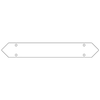 conector da Placa de fundo aço galvanizado 50 cm