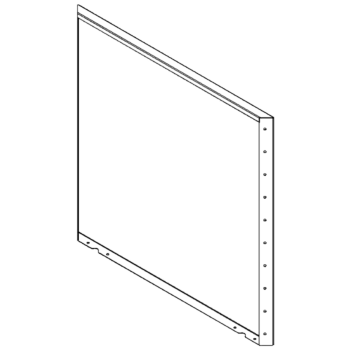Floreira em aço - Painel - 100 x 100 cm - RAL7016 fosco (cinzento antracite)