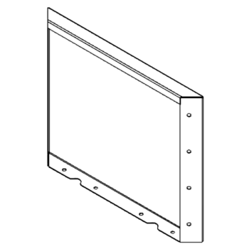 Floreira em aço - Painel - 40 x 50 cm - RAL7016 fosco (cinzento antracite)