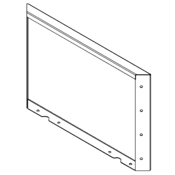 Floreira em aço - Painel - 40 x 60 cm - RAL7016 fosco (cinzento antracite)