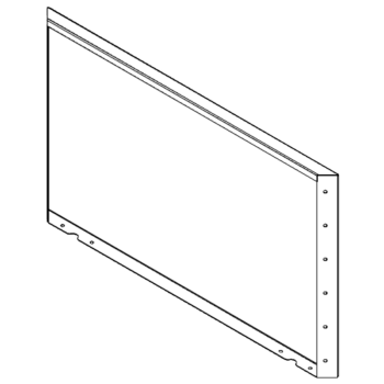 Floreira em aço - Painel - 60 x 100 cm - RAL7016 fosco (cinzento antracite)