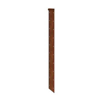 Floreira em aço corten - Peça de canto 180° - 70 cm